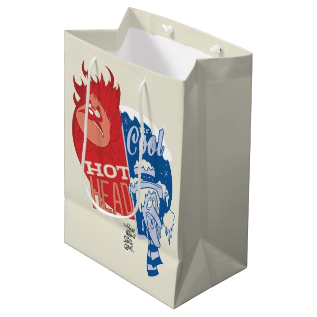 Heat Miser Hot Head & Snow Miser Mr. Cool Mittlere Geschenktüte (Vorderseite Schrägansicht)