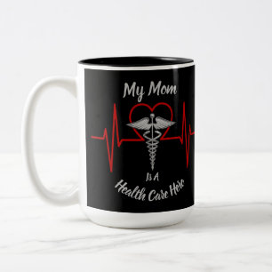 Heath Care Hero Mama Zweifarbige Tasse
