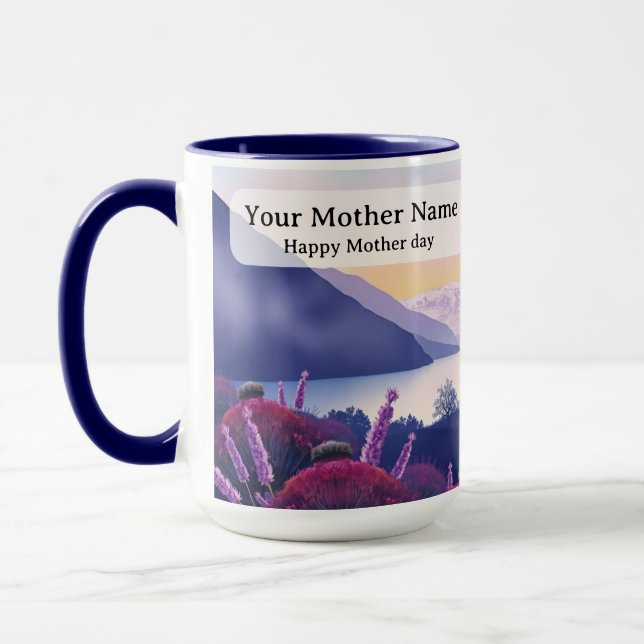 Heather-Distel strickt Seewege Tasse (Links)