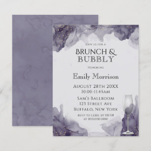Heather Lila Gold Brunch & Bubbly lädt ein Einladung