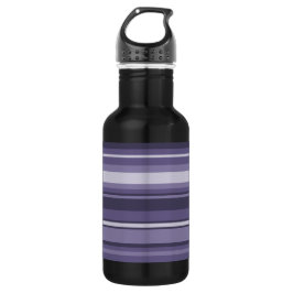 Heather lila Streifen Edelstahlflasche