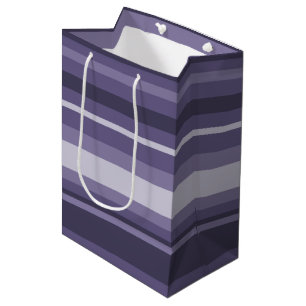 Heather lila Streifen Mittlere Geschenktüte
