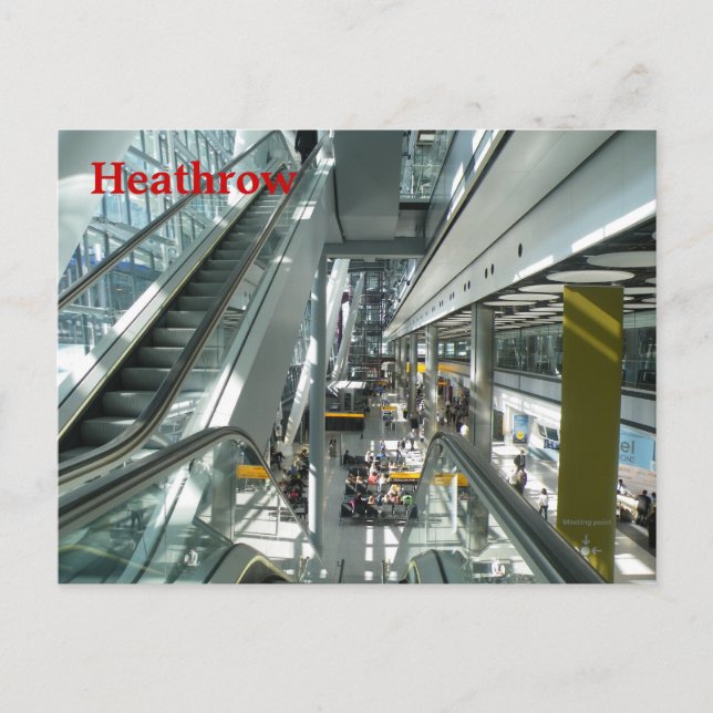 Heathrow Postkarte (Vorderseite)