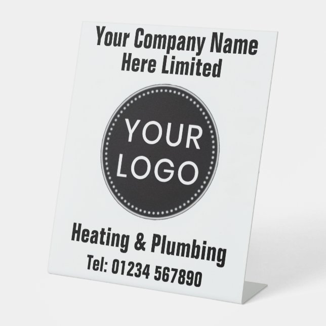 Heating Engineers or Heating & Plumbing Company Sockelschild (Vorderseite)