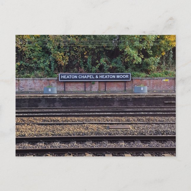 Heaton Kapelle & Heaton Moor Postkarte (Vorderseite)