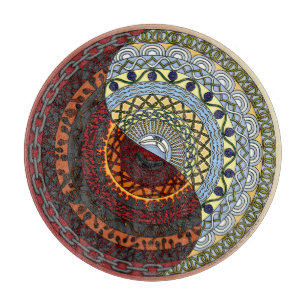 Heaven and Hell Glass Cutting Board Schneidebrett