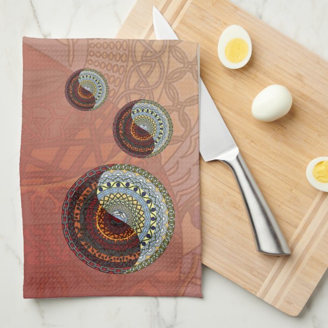 Heaven and Hell Hand Handtuch (Viertel Falte)