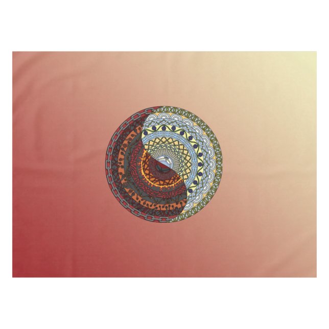 Heaven and Hell Tablecloth Tischdecke (Vorderseite (Horizontal))