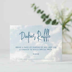 Heaven Baby Duschdusche Windeln Raffle Begleitkarte