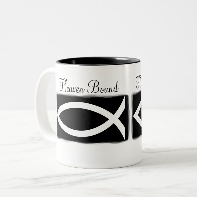Heaven Bound Zweifarbige Tasse (Vorderseite Links)