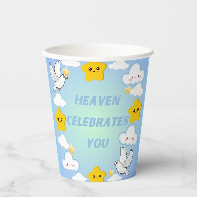 Heaven Celebrates You Christian  Pappbecher (Vorderseite)
