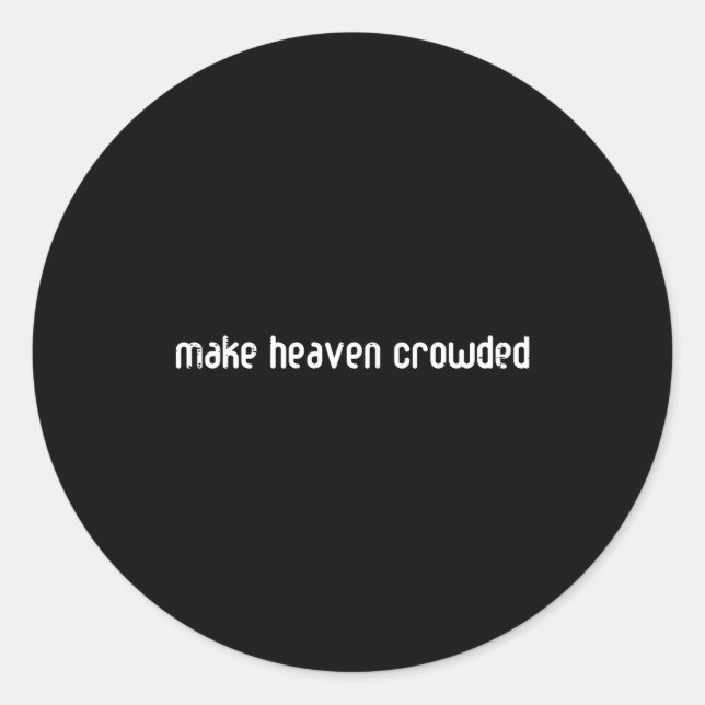 Heaven Christian Religious God Jesus Men Women Kid Runder Aufkleber (Vorderseite)