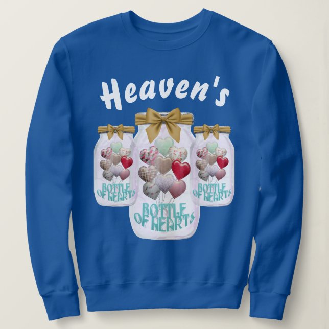 Heaven Flasche Herz Sweatshirt (Design vorne)