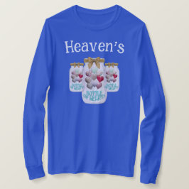 Heaven Flasche of Hearts Ladys Blue Longsleeve T-Shirt