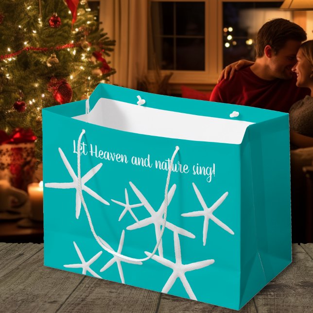 Heaven in Nature Starfish Weihnachten Große Geschenktüte (Von Creator hochgeladen)