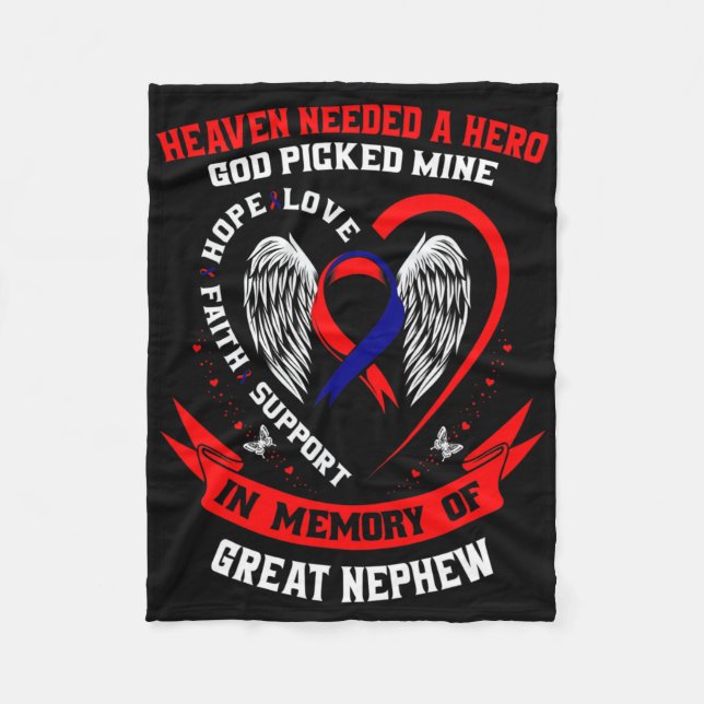 Heaven Needed A Hero God Picked Great Nephew Chd A Fleecedecke (Vorderseite)