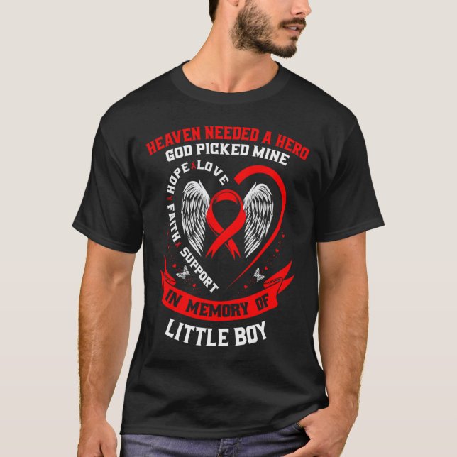 Heaven Needed A Hero God Picked Son Little Boy Hea T-Shirt (Vorderseite)