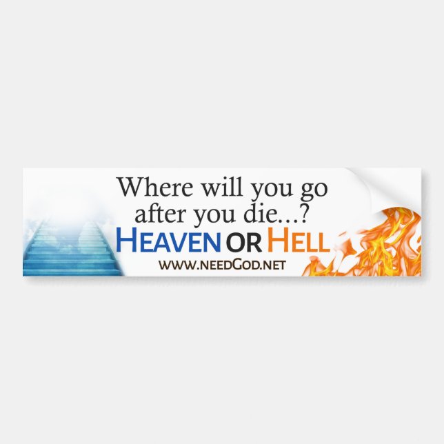 Heaven oder Hell Car Decal Autoaufkleber (Vorne)