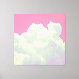 Heaven - Pink Clouds - Stretched Canvas Print Leinwanddruck