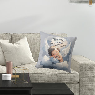 Heaven schickte Angel Baby in Clouds Babydusche Kissen