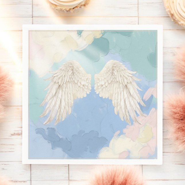 Heaven Sent Angel Wings Baby Dusche Serviette (Von Creator hochgeladen)