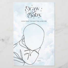 Heaven Sent Baby Shower Game Zeichne Baby
