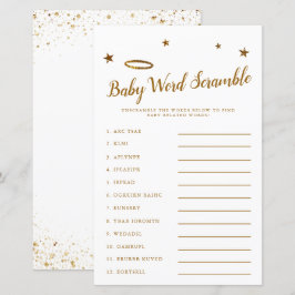 Heaven Sent Baby Word Scramble Game Yellow