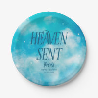 Heaven Sent Boy Baby Dusche