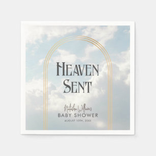Heaven Sent Clouds Sky Boho Arch Baby Dusche Serviette
