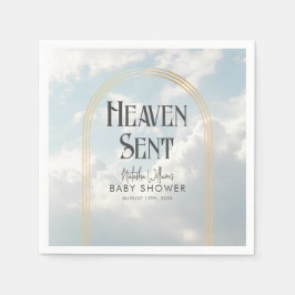 Heaven Sent Clouds Sky Boho Arch Baby Dusche Serviette