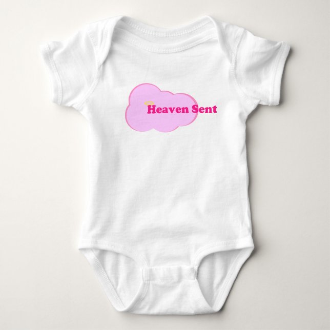 Heaven Sent - Girl Baby Strampler (Vorderseite)