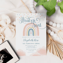 Heaven Sent Rainbow Baby Dusche Wolken