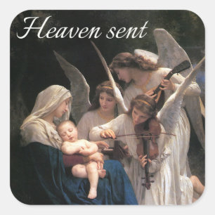 Heaven Sent Square Sticker