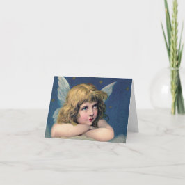 Heavenly angel daydreaming on a cloud in the sky karte