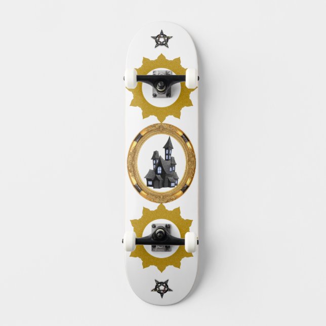 Heavenly Golden sunshine vector design  Skateboard (Vorderseite)