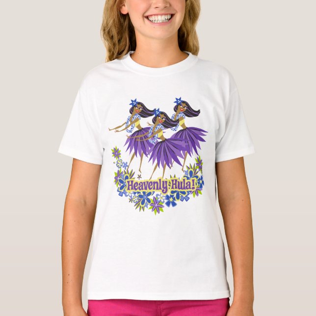 Heavenly Hula ! T-shirt filles (Devant)