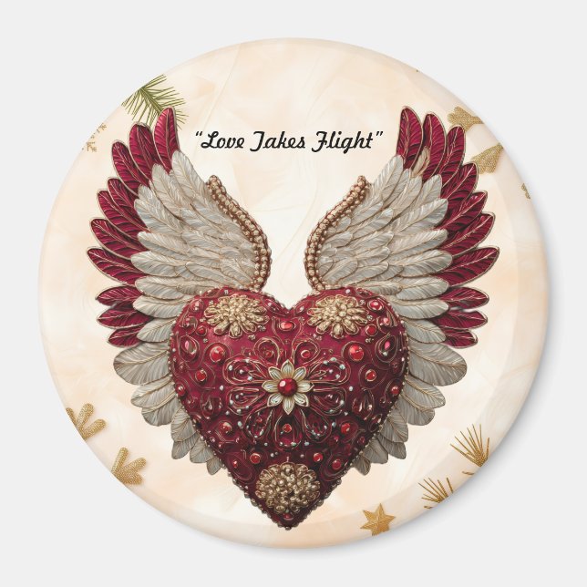 "Heavenly Love Heart" Magnet (Vorne)