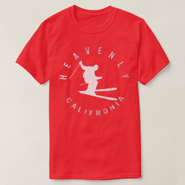 Heavenly Mountain Ski Resort Skiing Gift T-Shirt (Design vorne)