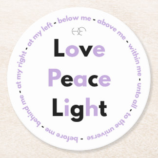 Heavenly prayer Posavasos Runder Pappuntersetzer
