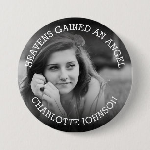 Heavens Gains An Angel   Foto Tribute Button