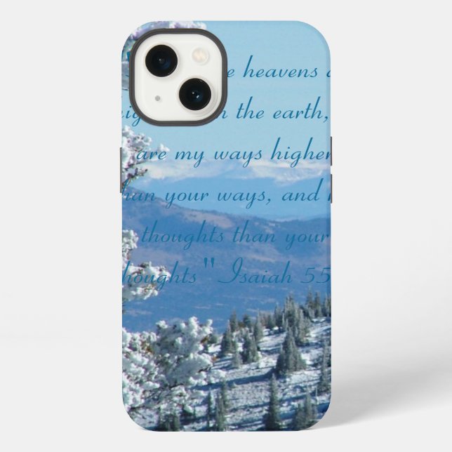 "Heavens Higher"-Mountain iPhone Case Hülle (Rückseite)