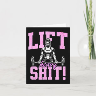 Heavy 1 Funny Gym Workout T-Shirt Powerlift Hu Karte