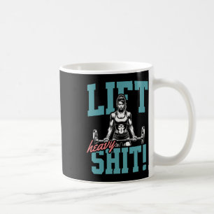 Heavy 2 Funny Gym Workout T-Shirt Powerlift Hu Kaffeetasse