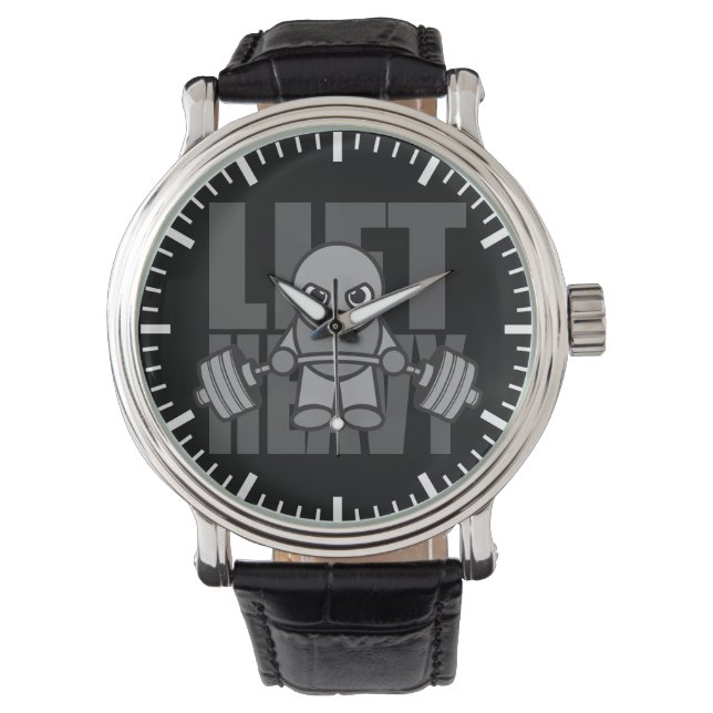 Heavy - Anime Kawaii Workout Motivierend Armbanduhr (Vorderseite)