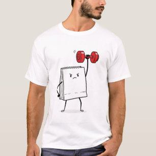 Heavy Bag Workout   Funny Cartoon Gym T - Shirt