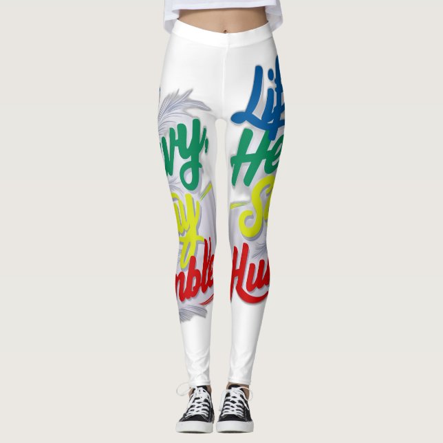 Heavy, Bleibe Humble Leggings (Vorderseite)