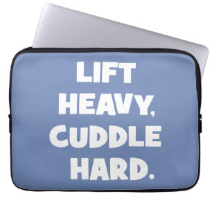 Heavy, Cuddle Hard - Funny Novelout Workout Laptopschutzhülle