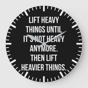 Heavy Dings - Neuartiges Motivierend Gym Große Wanduhr