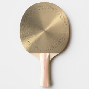 Heavy Duty & Spin Friendly Gold Metallic Tischtennis Schläger