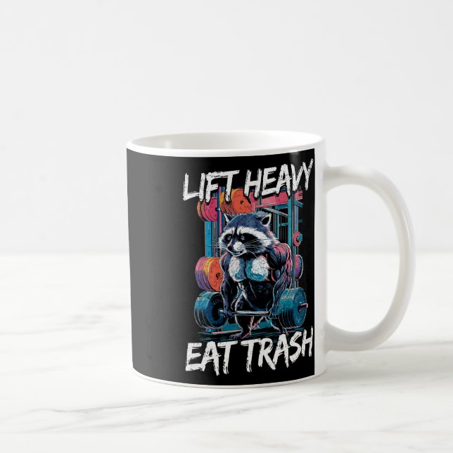 Heavy Eat Müll Gewichtheben Bodybuilding Gy Kaffeetasse (Rechts)